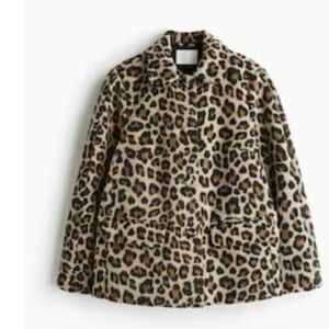 H&M Leopard Print Women's Coat new with tags sold out everywhere